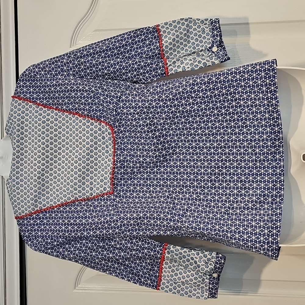 Boden Cora Mosaic Tile Boho Tunic Top Shirt Geometric Ladies 2 Small - Picture 6 of 10